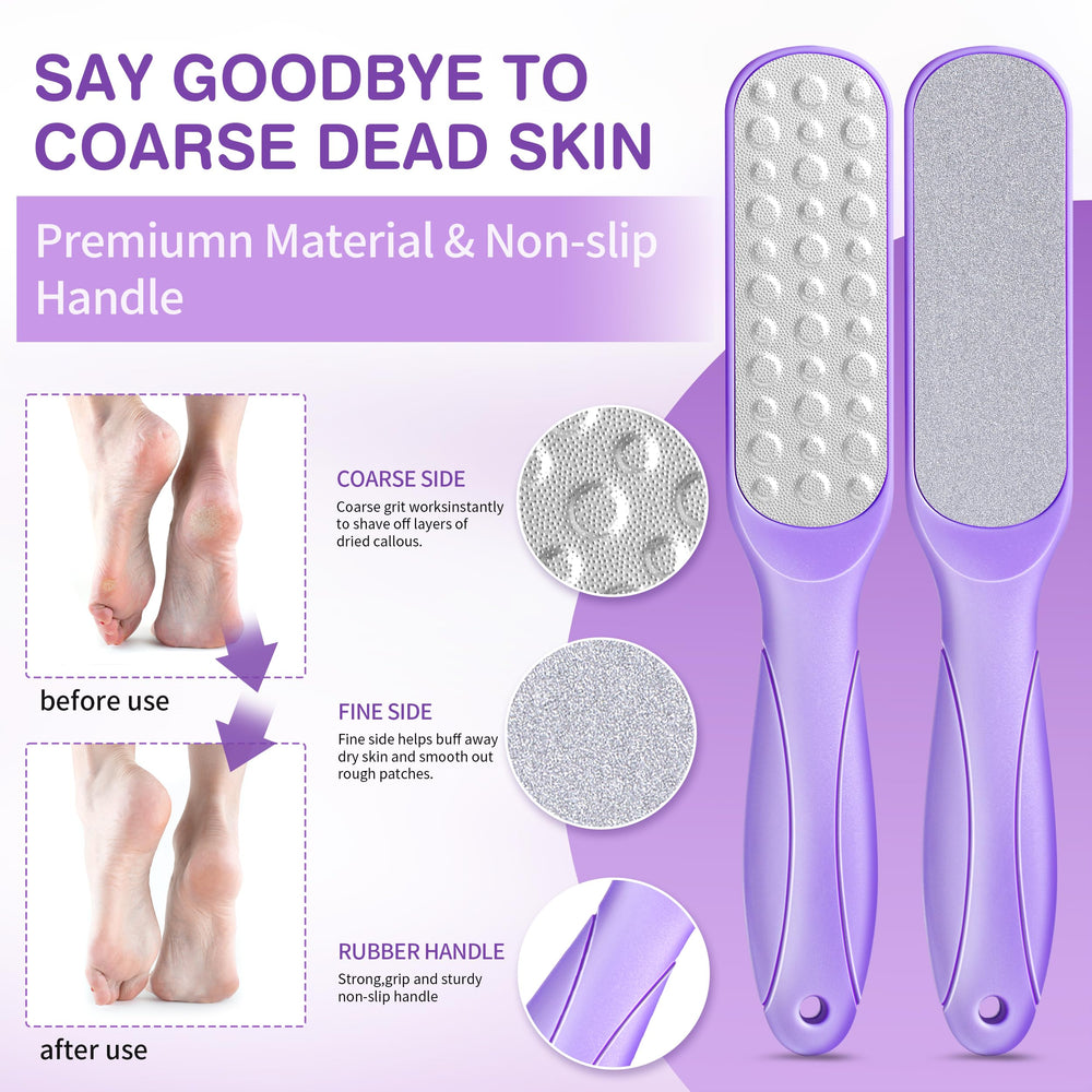 Lucotiya foot file in hand smoothing dry feet