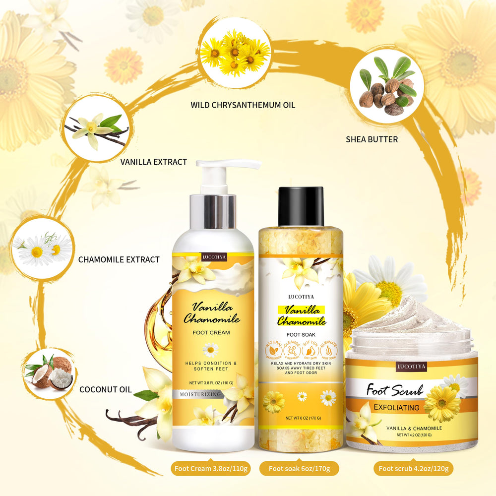LUCOTIYA four-piece set enables convenient at-home foot care