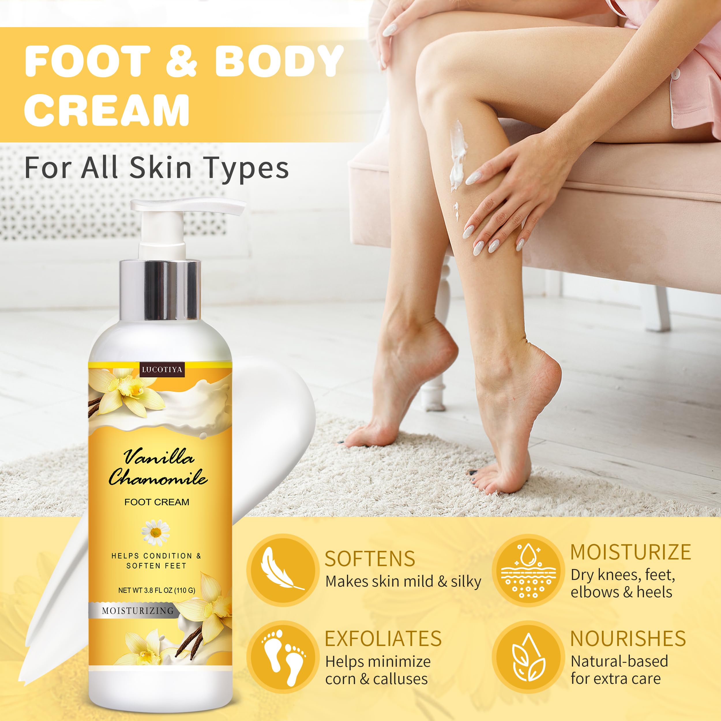 LUCOTIYA urea foot cream with shea butter and coconut oil