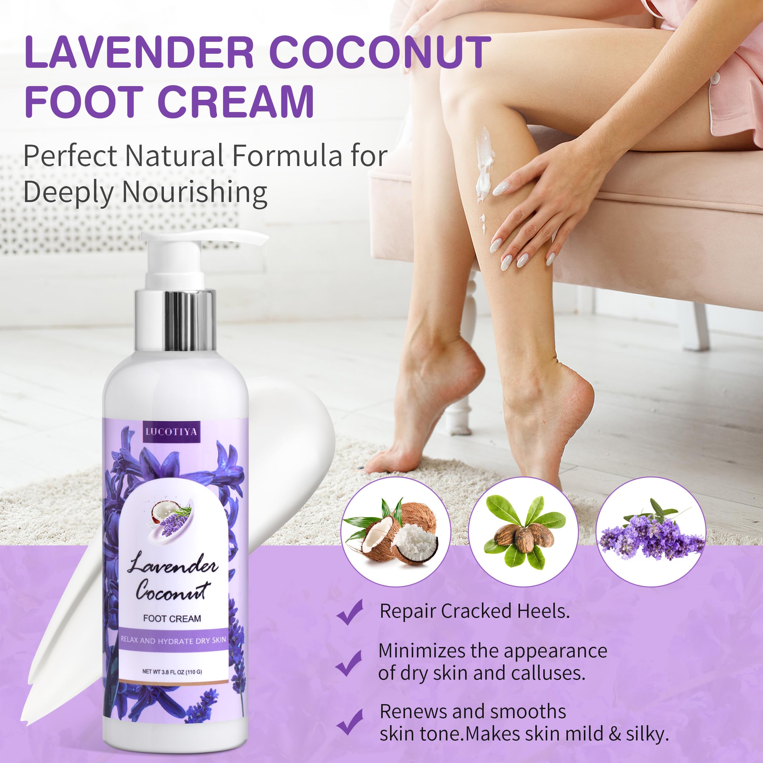 Lucotiya urea foot cream tube for moisturized feet