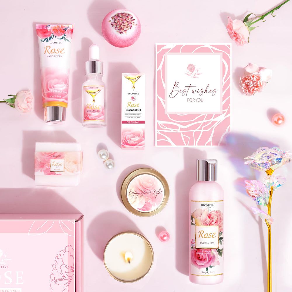LUCOTIYA vela de rosa, iluminación aromática para dormitorio