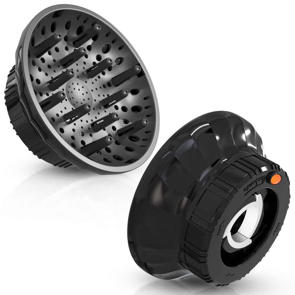 Ludvento secure-fit design stays attached during high-speed drying sessions.