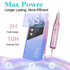 LUELLE gold bits nail drill set for precise shaping and polishing.