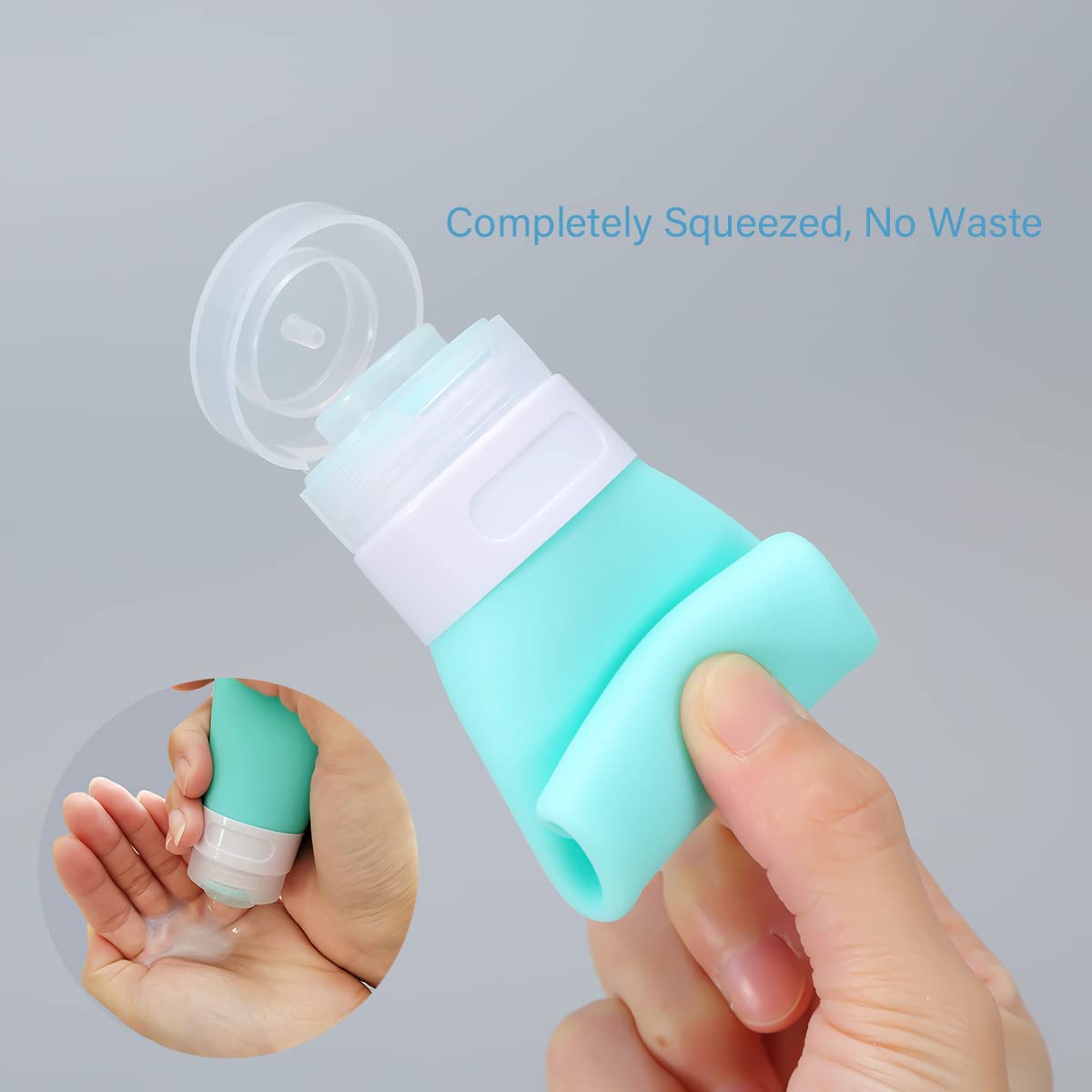 BPA-free soft silicone bottle for effortless squeezing and reuse