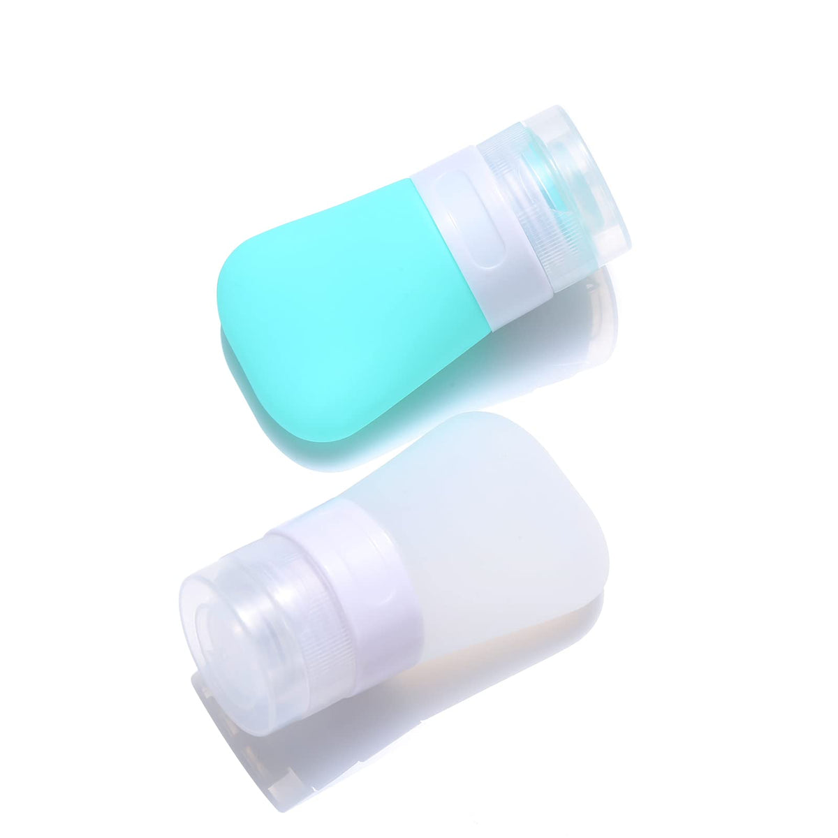 LUFEVRM silicone travel bottles, 1.3oz, perfect for easy carry-on packing