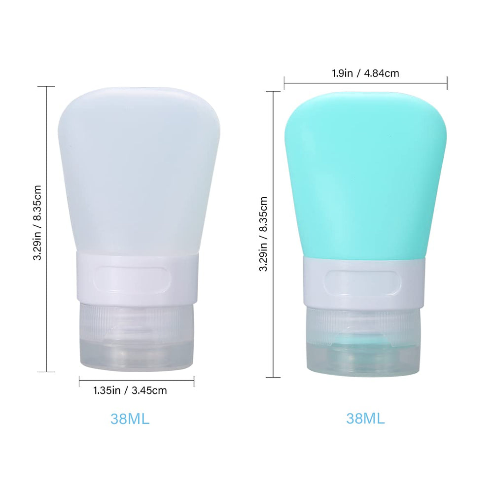 Ideal for shampoos, conditioners, and lotions during trips