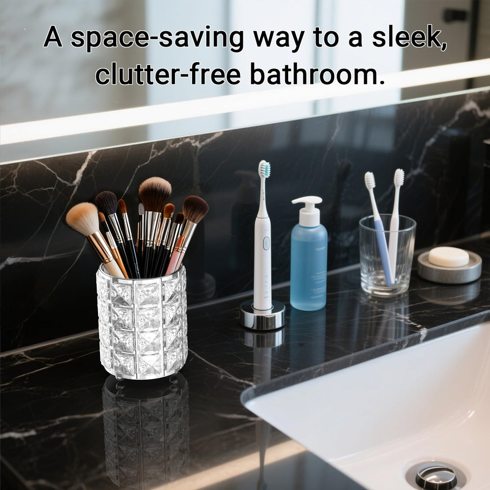 LUGUNU crystal makeup holder makes a thoughtful gift idea.