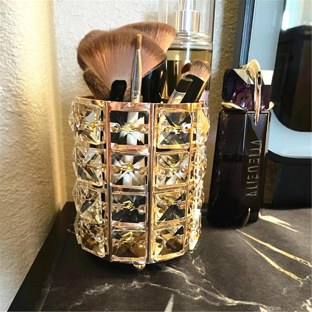 LUGUNU compact storage saves counter space on vanity, desk, kitchen, or bathroom.