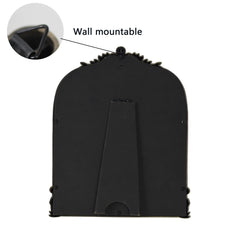 LuHeToz Gold Arched Mirror back view shows sturdy construction and clear reflection.
