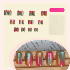 Lukmexor nails with glossy square tips showcase a bold, high-shine finish.
