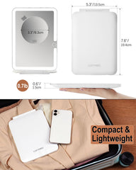 LUKYMIRO 10x magnifying mirror for close-up grooming in detail