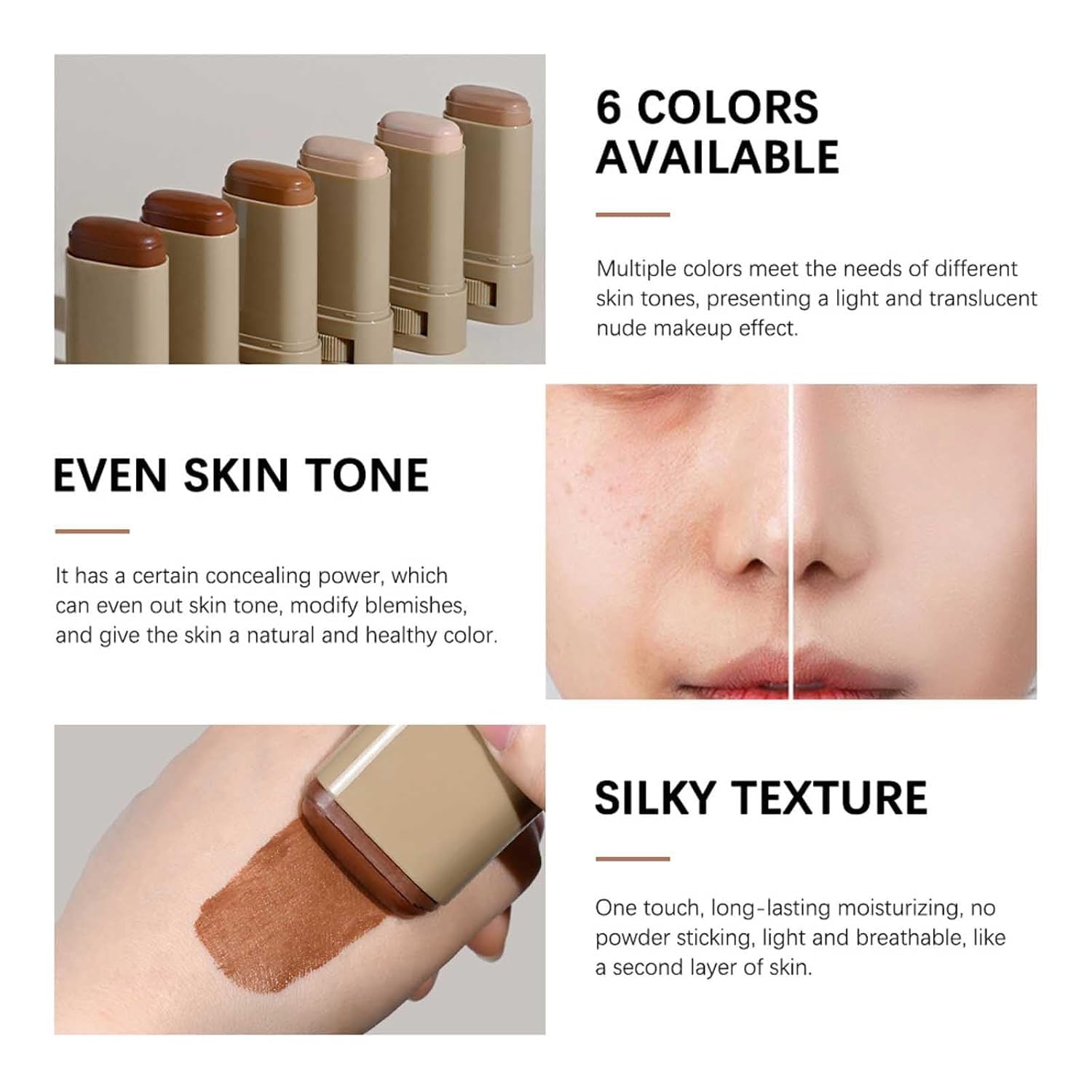 Lulesi uso múltiple: primer, hidratante, corrector e iluminador en un solo aplicador.