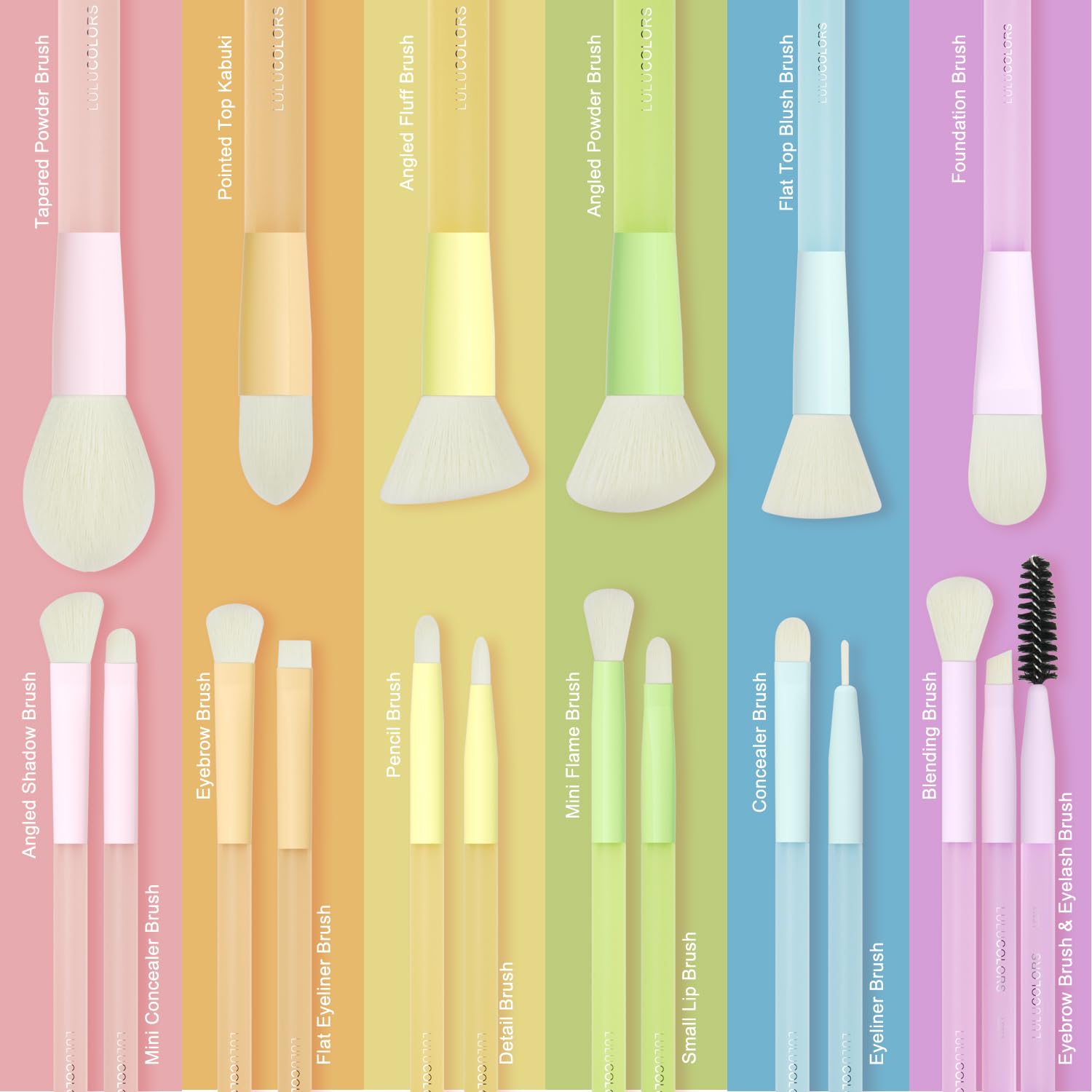 LULUCOLORS bonus sponges support wet or dry application.