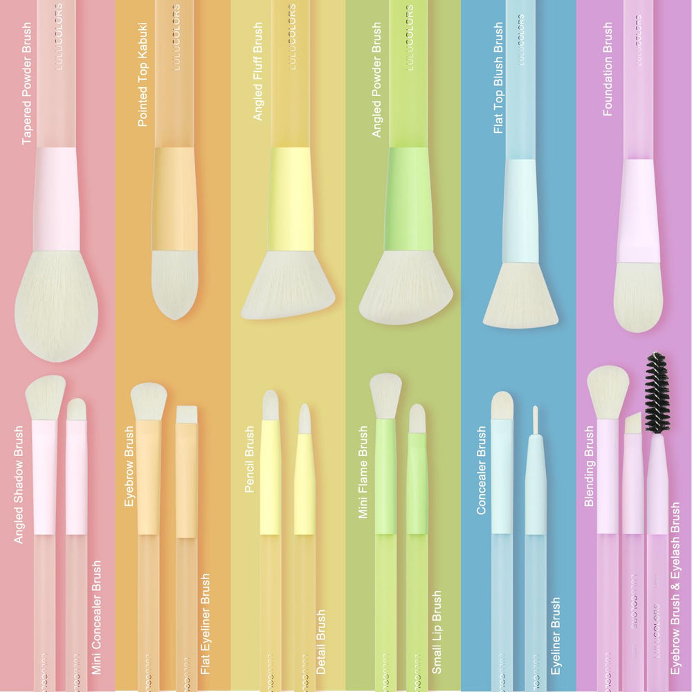 LULUCOLORS bonus sponges support wet or dry application.