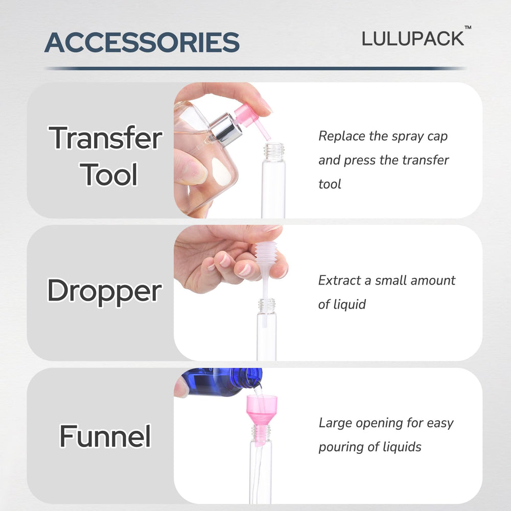 Lulupack aluminum outer case with glass inner bottle protects contents.
