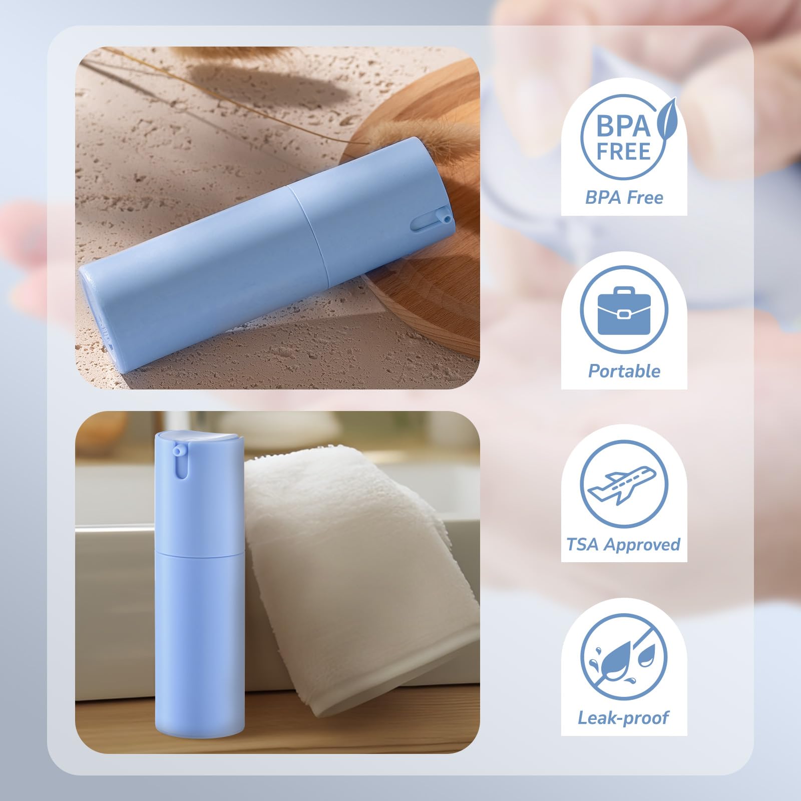 Lulupack compact skincare storage set, portable and tidy for trips.