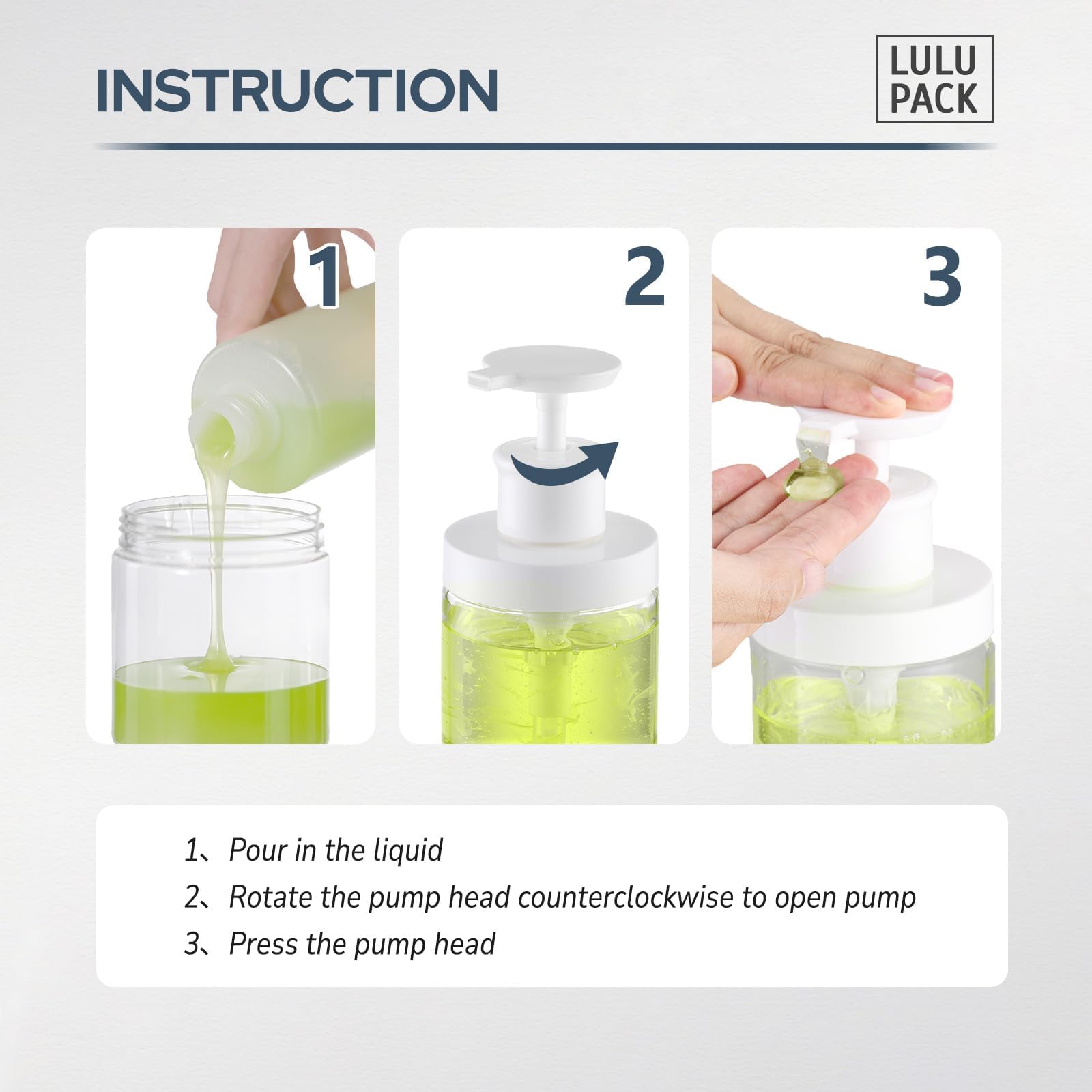 Lulupack kitchen bottle suitable for dish soap and sanitizer at home