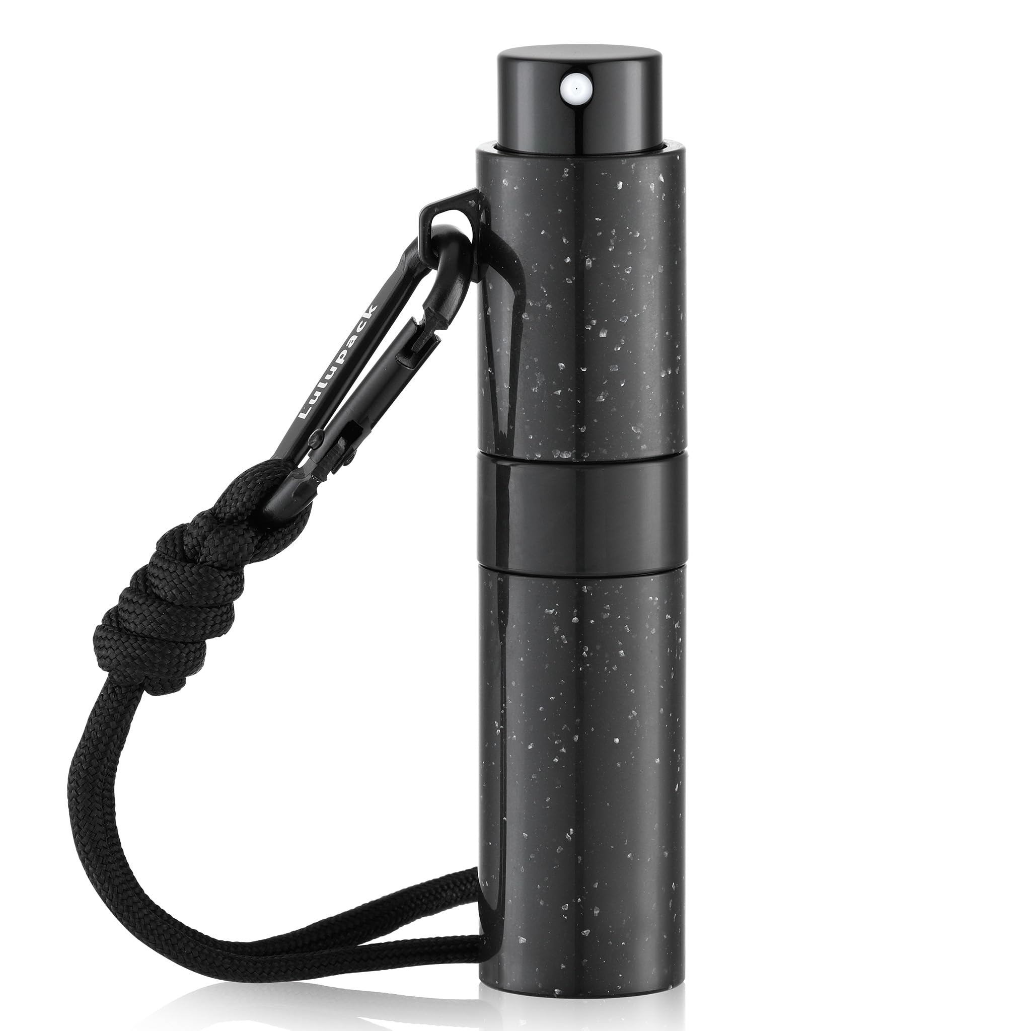 Lulupack travel perfume bottle with keychain clip for on-the-go fragrance refreshment