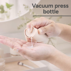 Lulupack travel-size leak-proof bottles, secure caps prevent spills during transit.