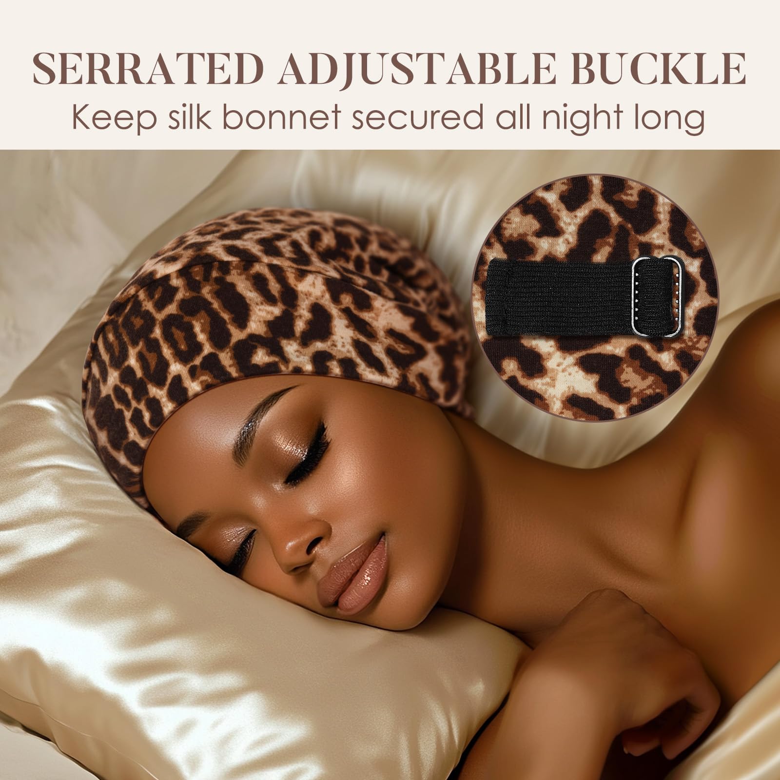 LULUSILK bonete ligero para dormir sin sensación de calor.