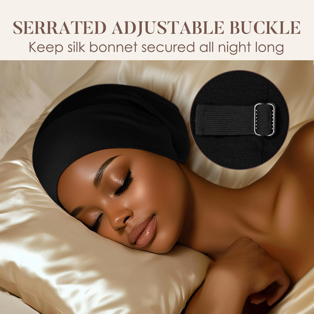 Bonete LULUSILK de seda para todos los tipos de cabello y rizos.