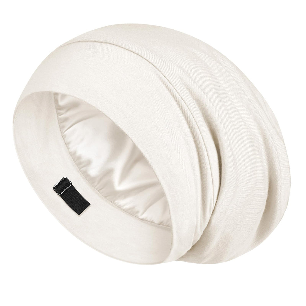 Gorro de seda LULUSILK interior para dormir protege el cabello durante la noche.