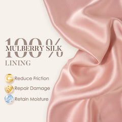 LULUSILK cierre ajustable de seda evita deslizamientos nocturnos