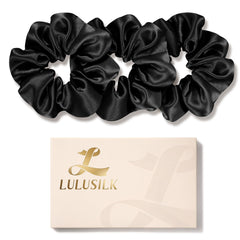 LULUSILK coletas de seda para dormir cuidan el cabello al descansar