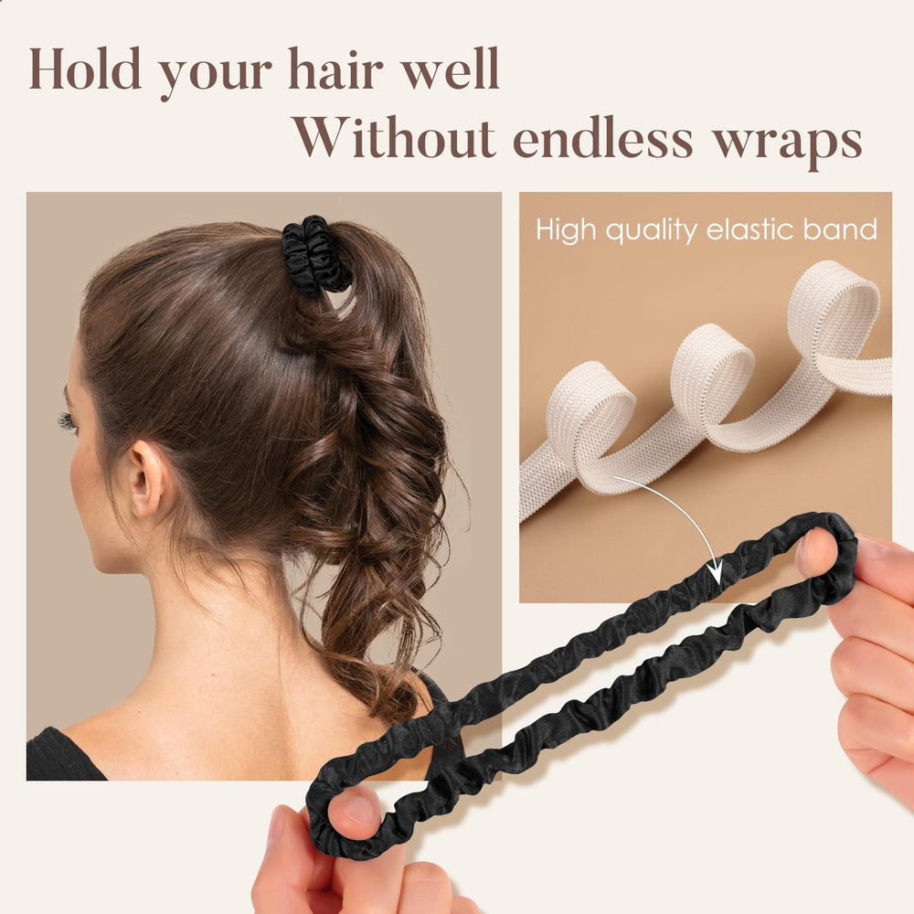 Elástico interior duradero de LULUSILK que mantiene la coleta