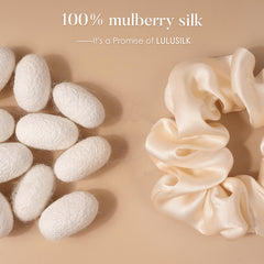 LULUSILK scrunchies con elastico interno duradero para evitar tirones