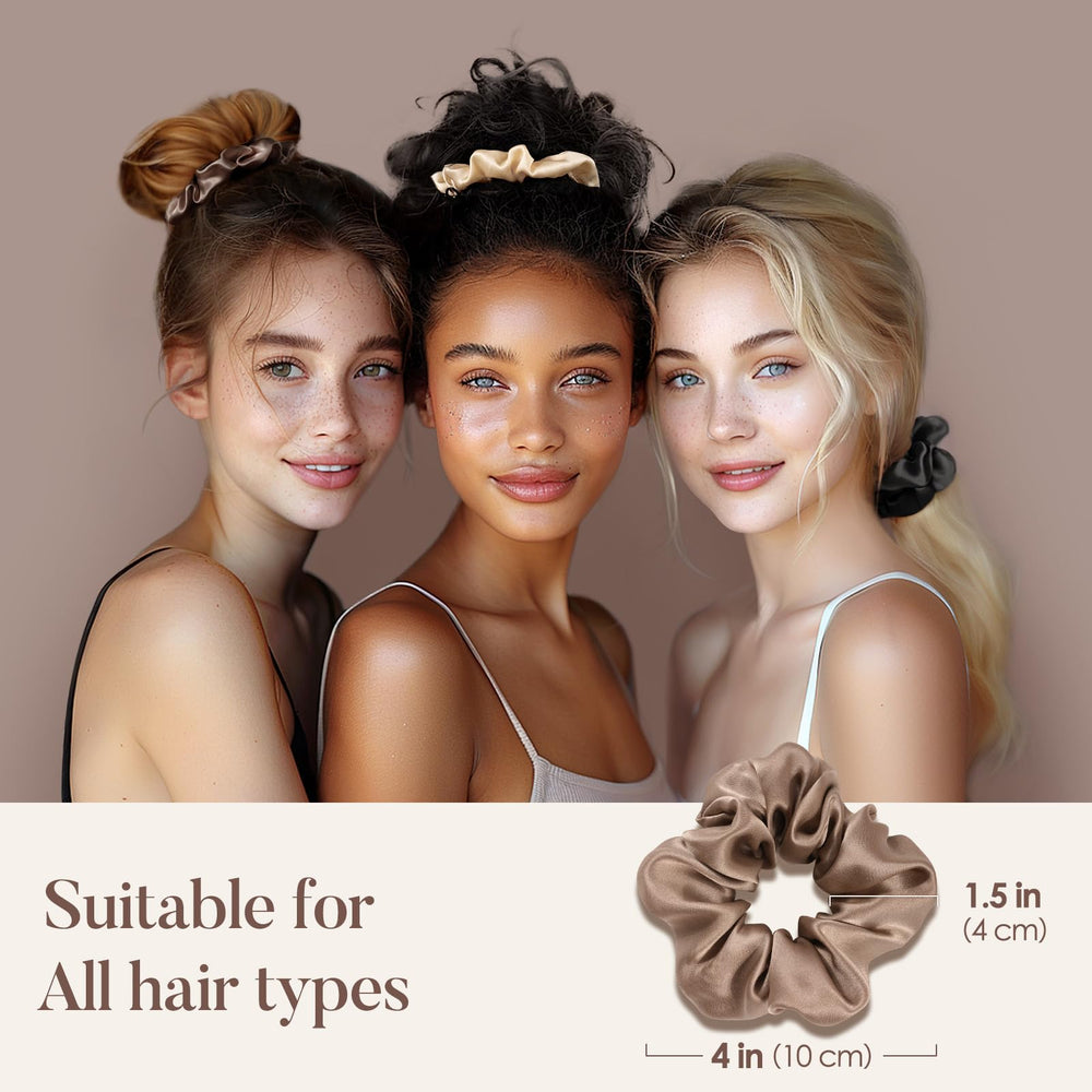 LULUSILK scrunchies como regalo perfecto en paquete de 3 unidades