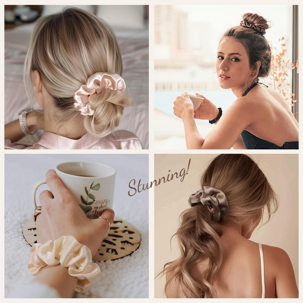 LULUSILK scrunchies sin dañar el peinado, fáciles de quitar