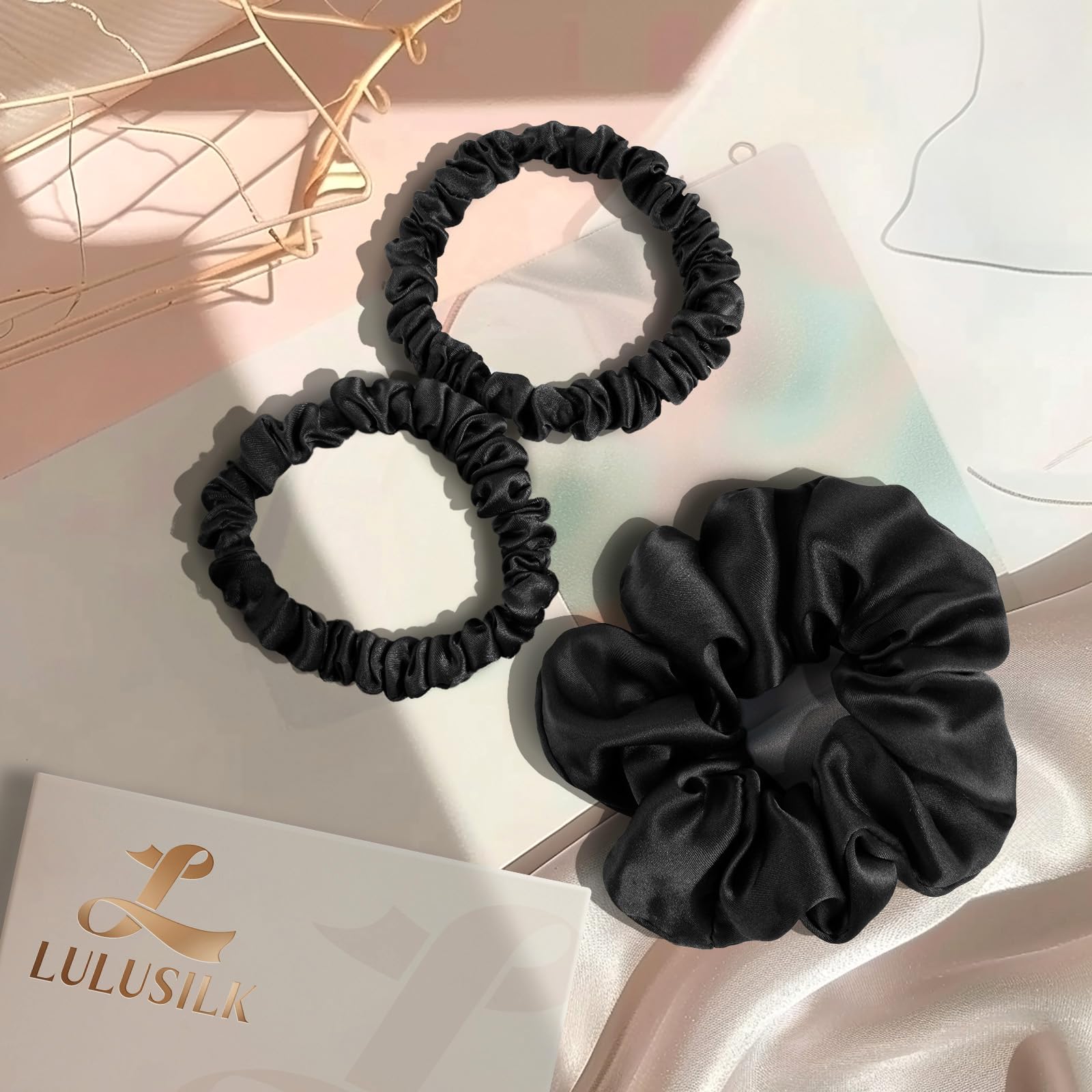 Coleteros LULUSILK para uso diario, cabello organizado y suave
