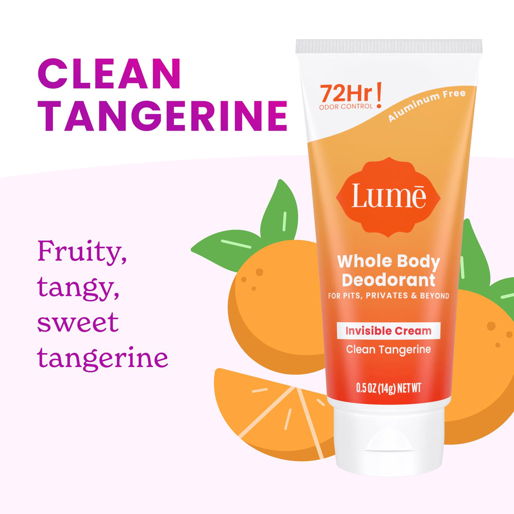 Lume 72-hour odor control concept shown in product graphic.