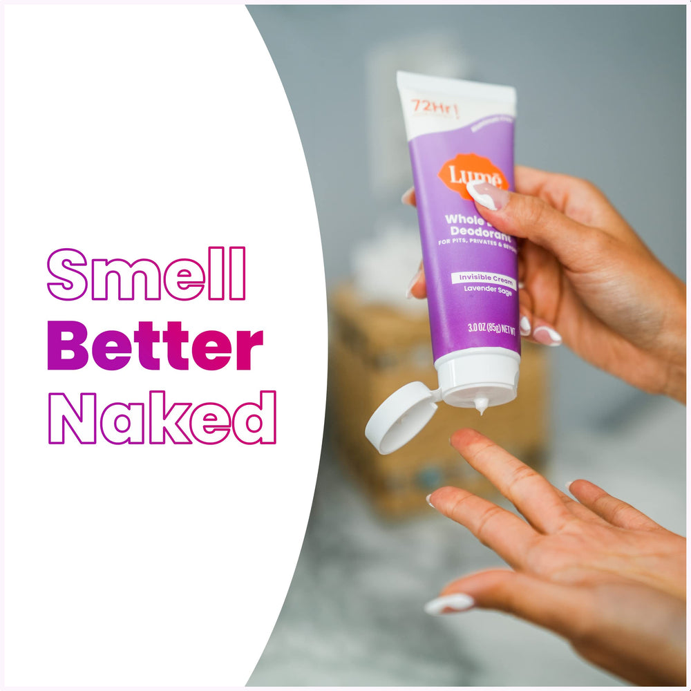 Lume aluminum-free and baking soda-free label details