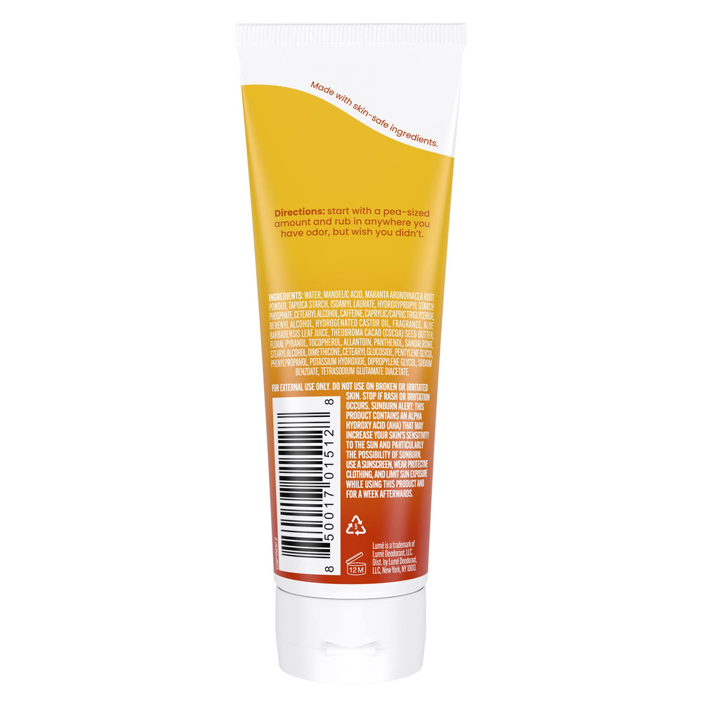 Lume aplicación de crema invisible en la mano para extender fácilmente