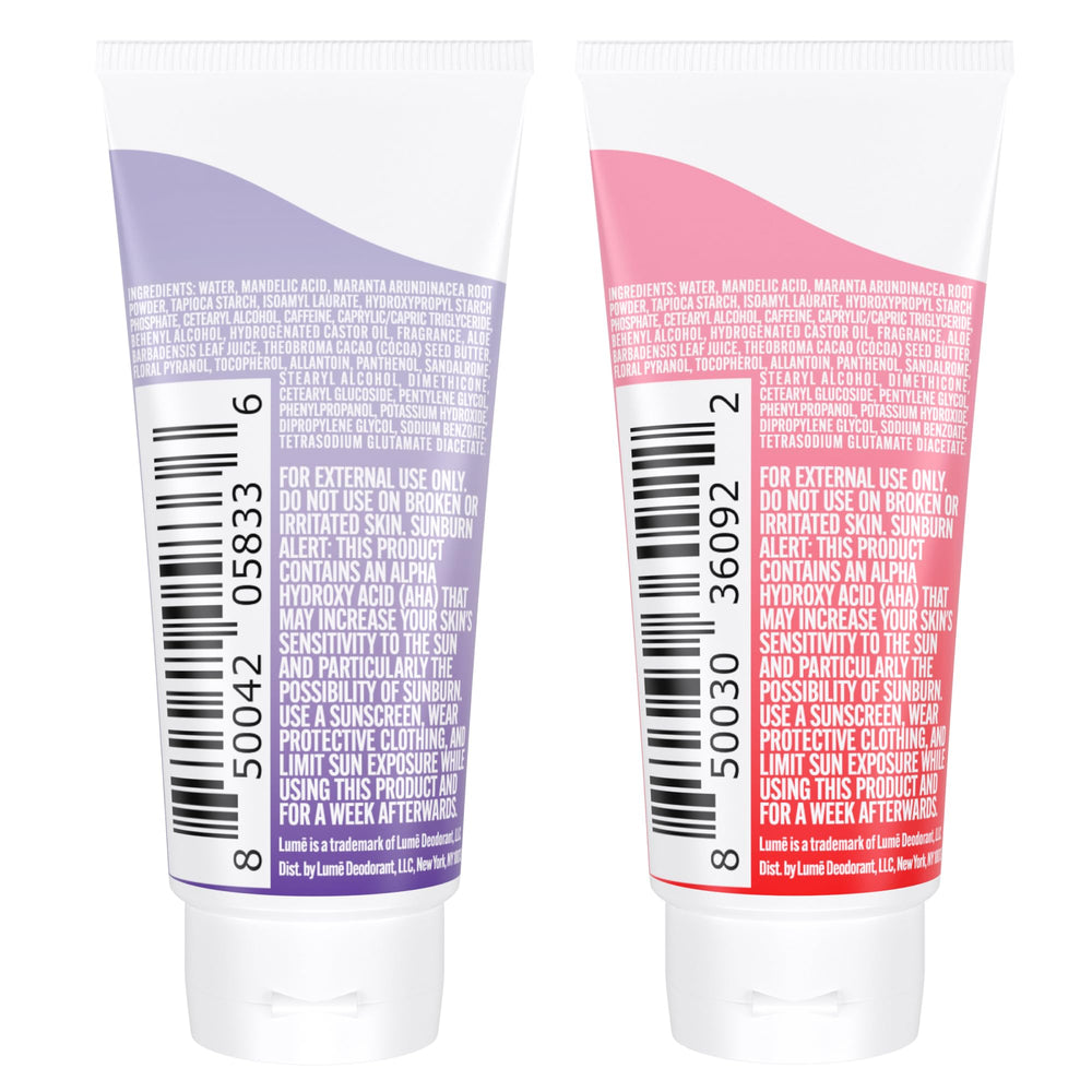 Aplicación de crema invisible Lume sobre la piel