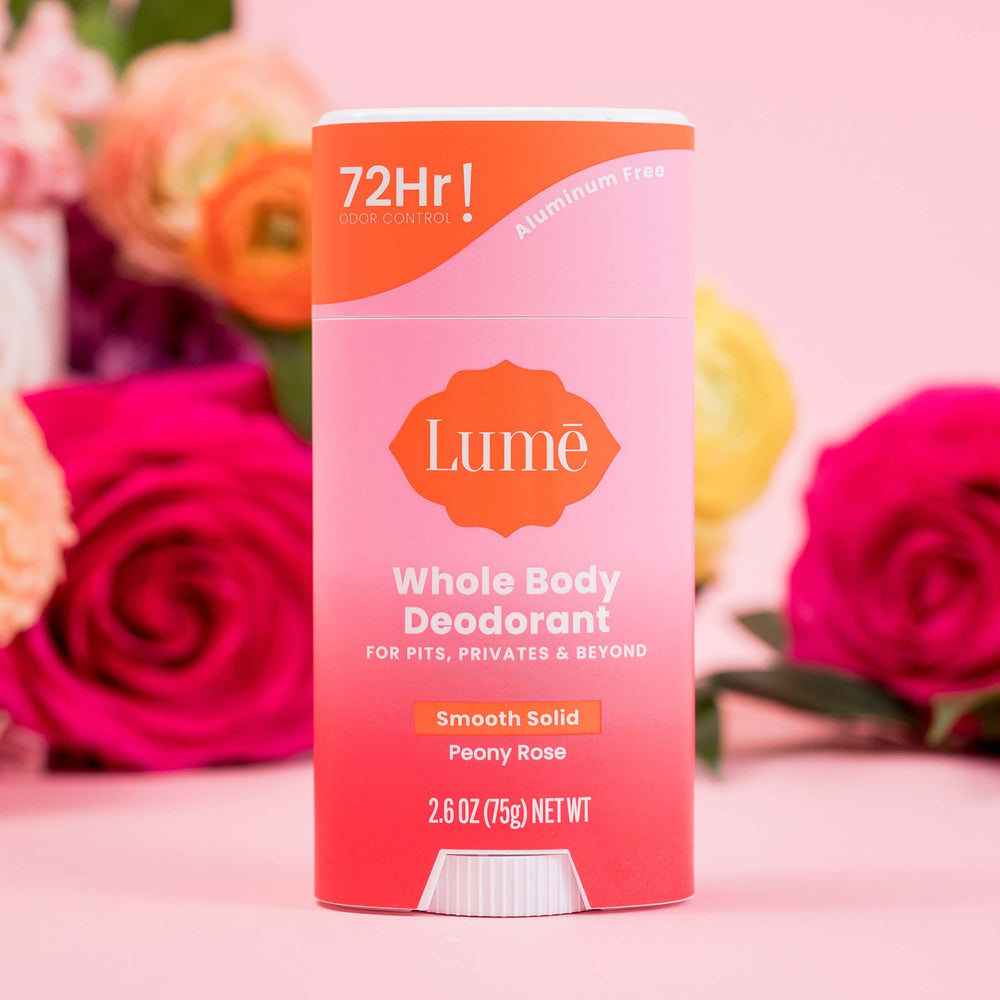 Lume odor control for body areas beyond underarms.