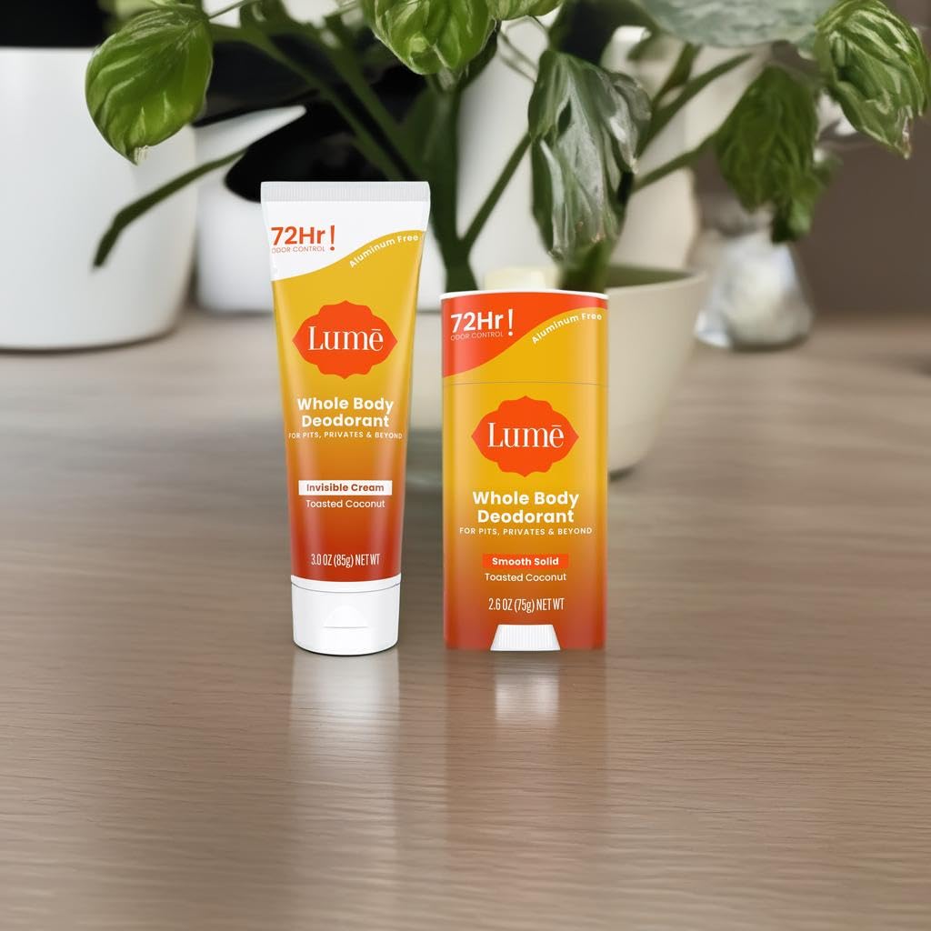 Lume bundle packaging with lifestyle shot for all-day confidence.