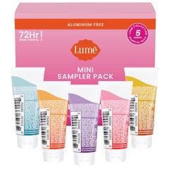 Lume Clean Tangerine mini-tube provides aluminum-free odor control.