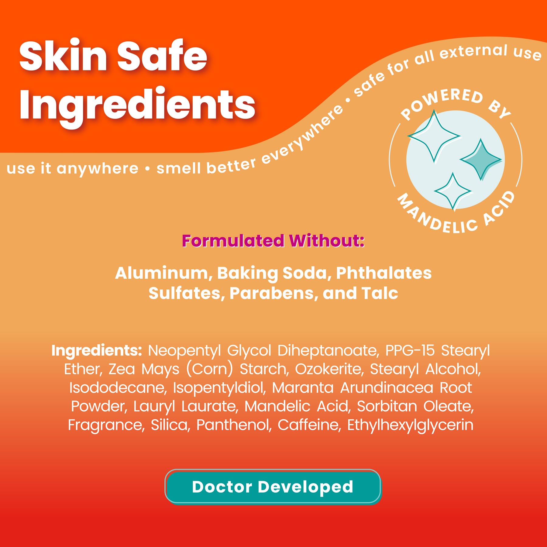 Lume Clean Tangerine scent highlights a bright, refreshing experience during daily use.