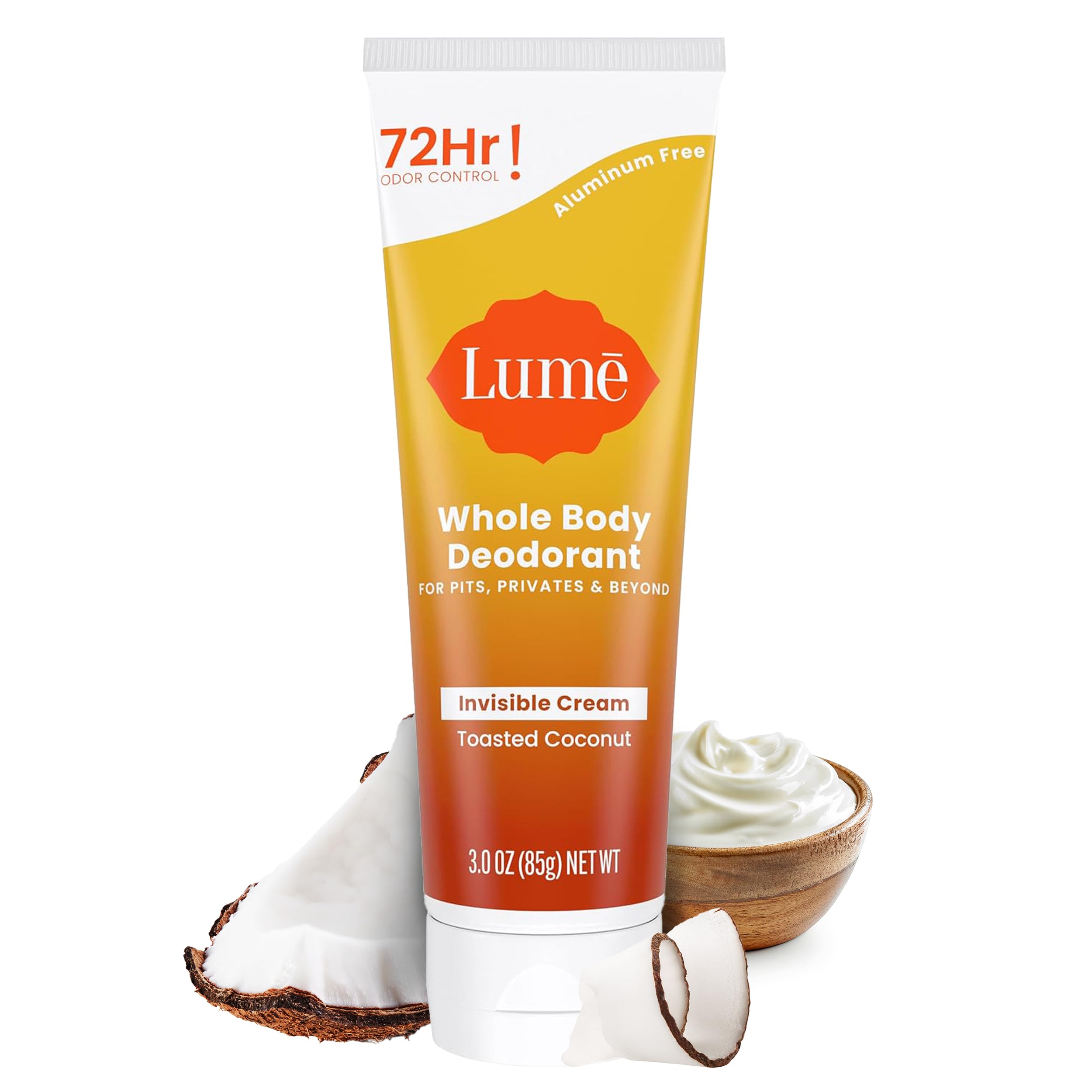Lume crema invisible Coco Tostado en tubo, aroma suave y uso diario