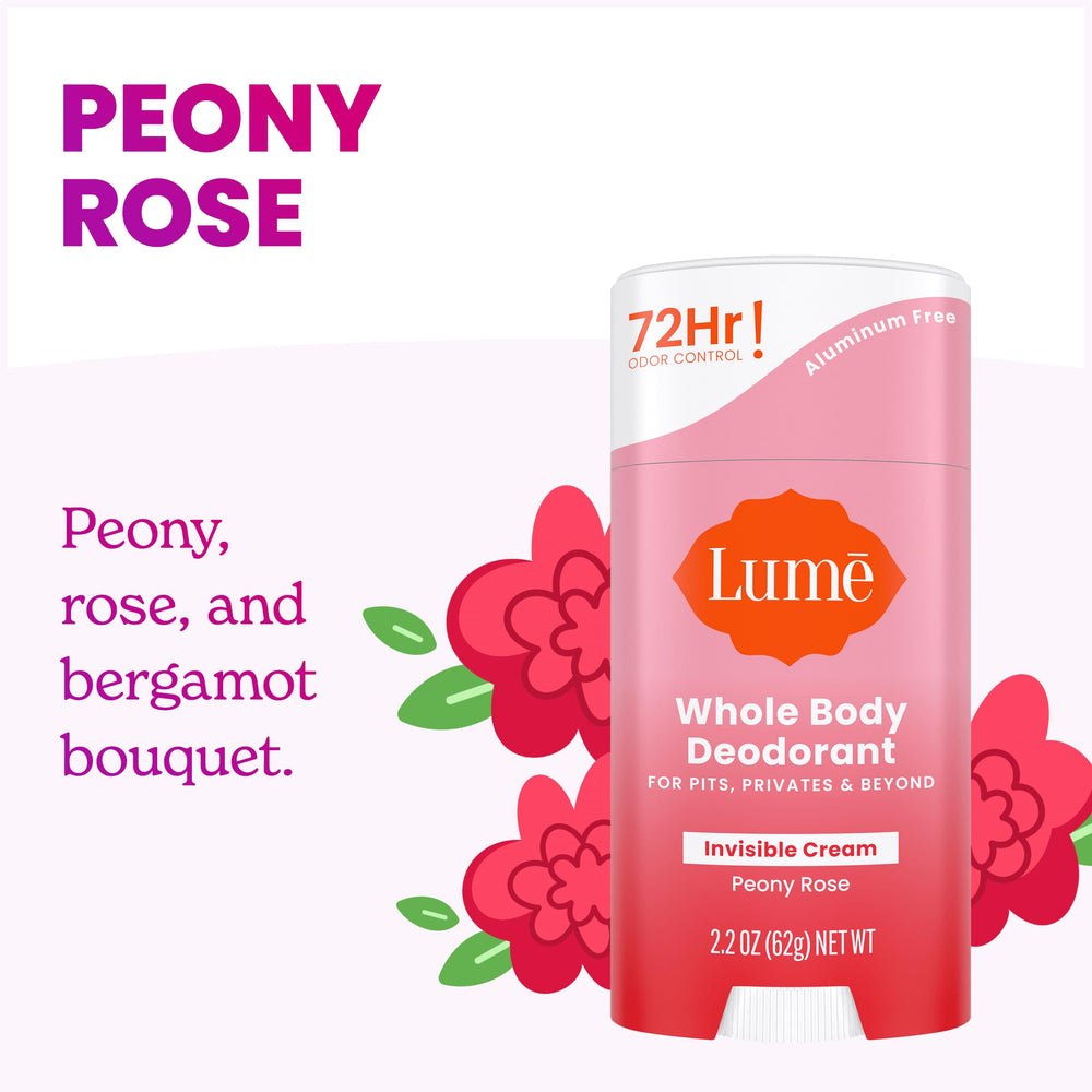 Lume private parts application image suggests gentle odor-control use