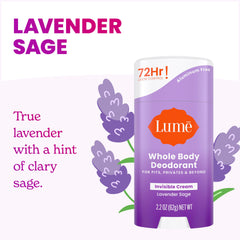 Lume deodorant cream stick private parts usage with skin safety