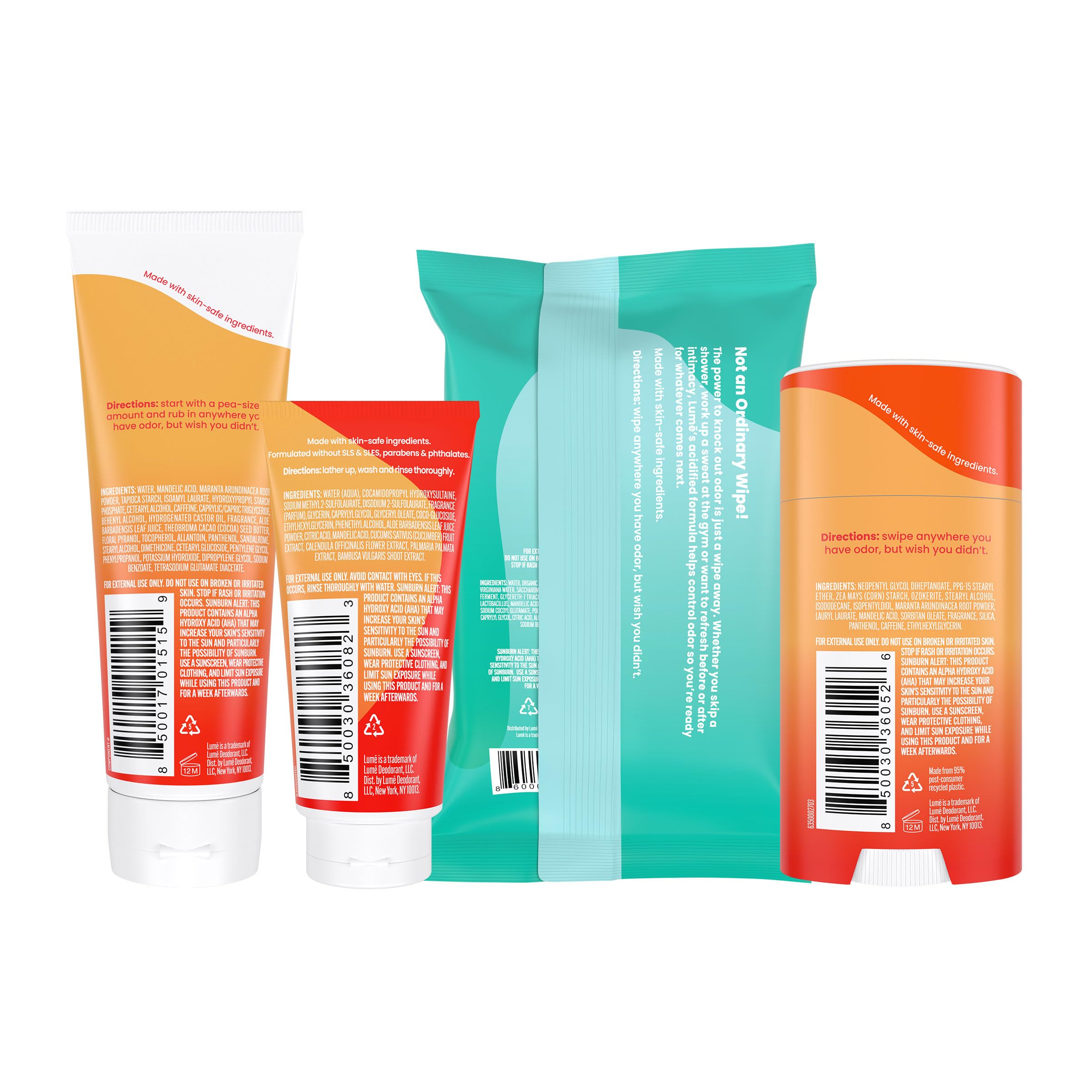 Lume invisible cream tube deodorant image illustrating invisible protection for all-day confidence.
