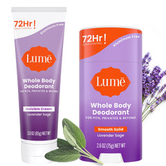 Lume Lavender Sage cream-tube ready for all-day odor control.