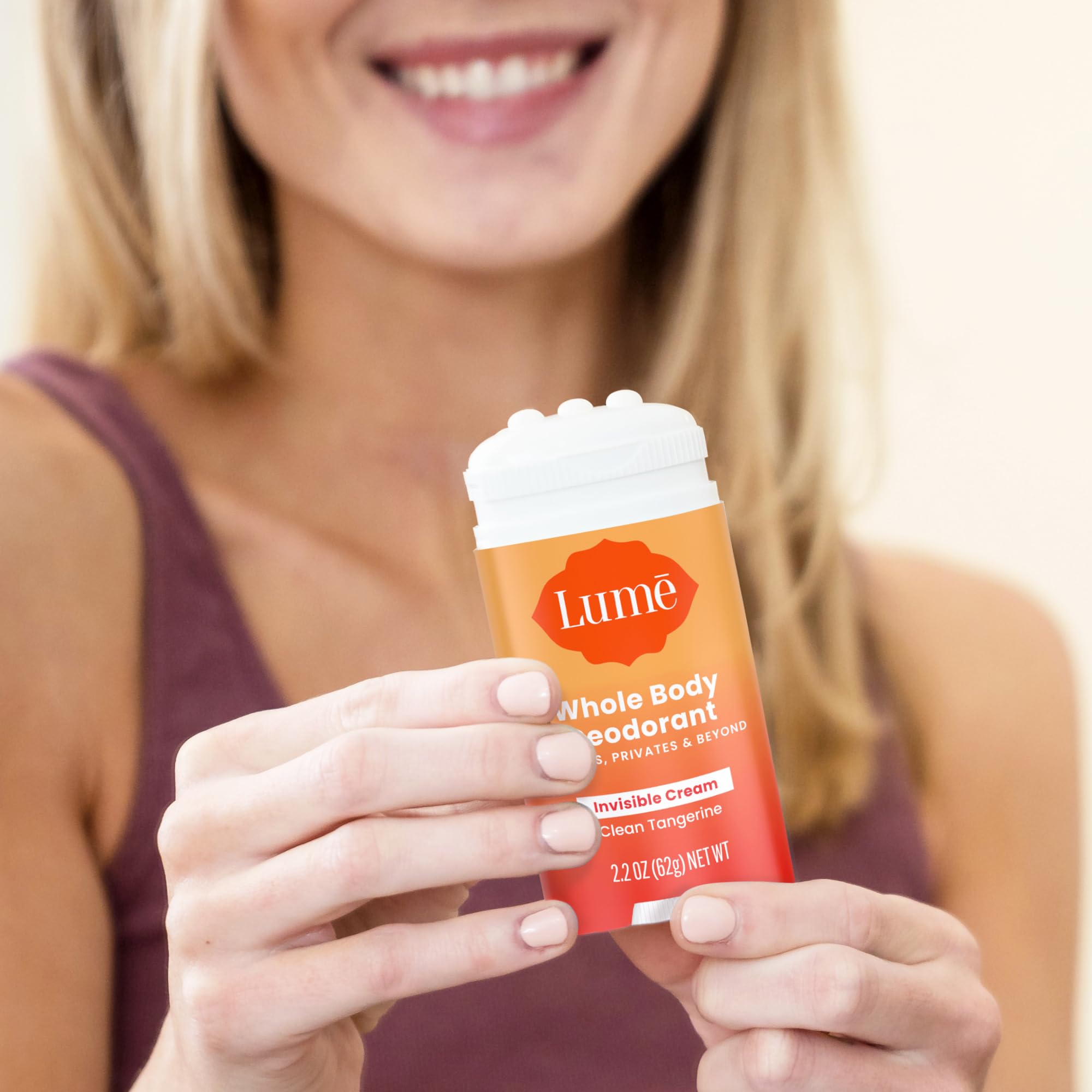 Lume pack-of-2 packaging provides value and on-the-go convenience.