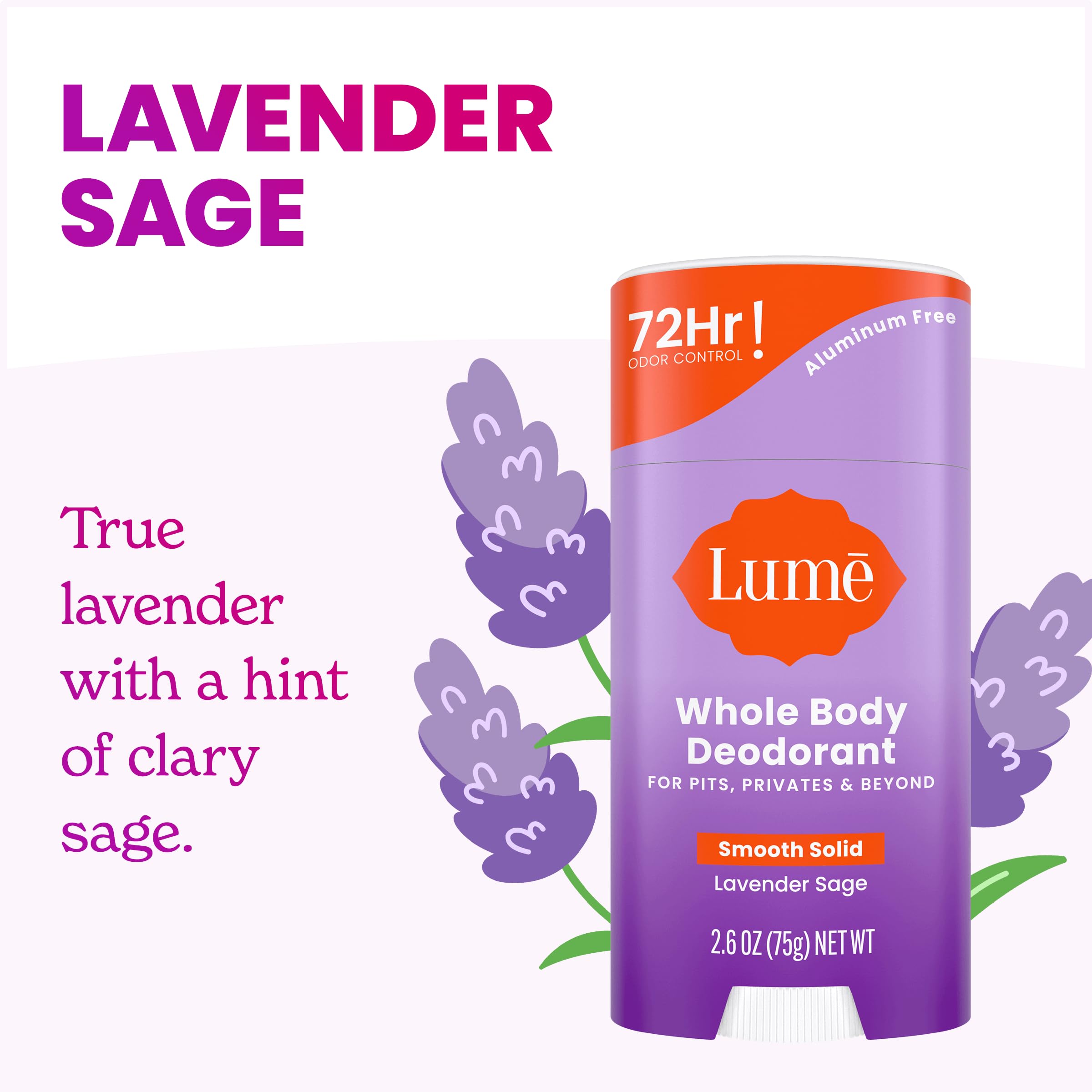 Lume triple pack box front shows three scent options for easy selection.