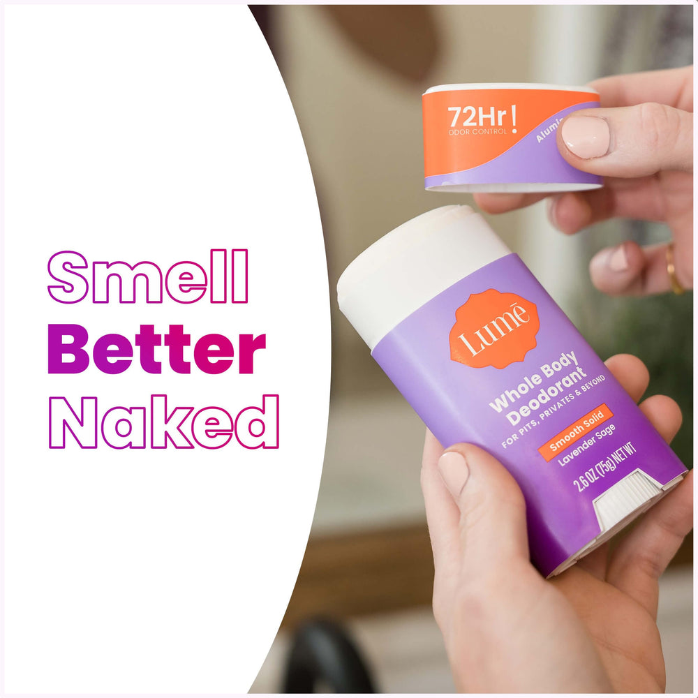 Lume Lavender Sage scent with notes of lavender and clary sage.