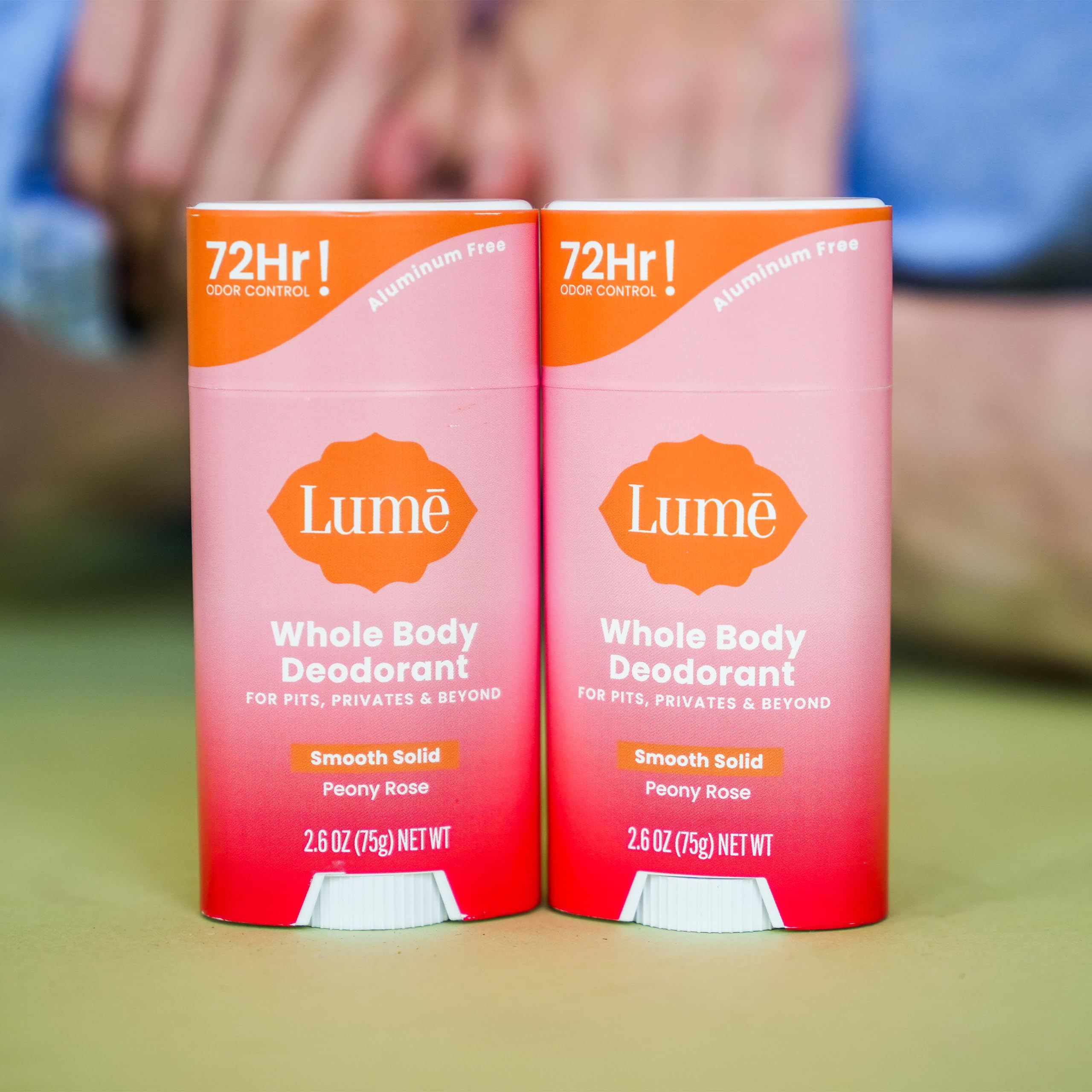Lume aluminum-free and baking soda-free formula highlighted for skin safety